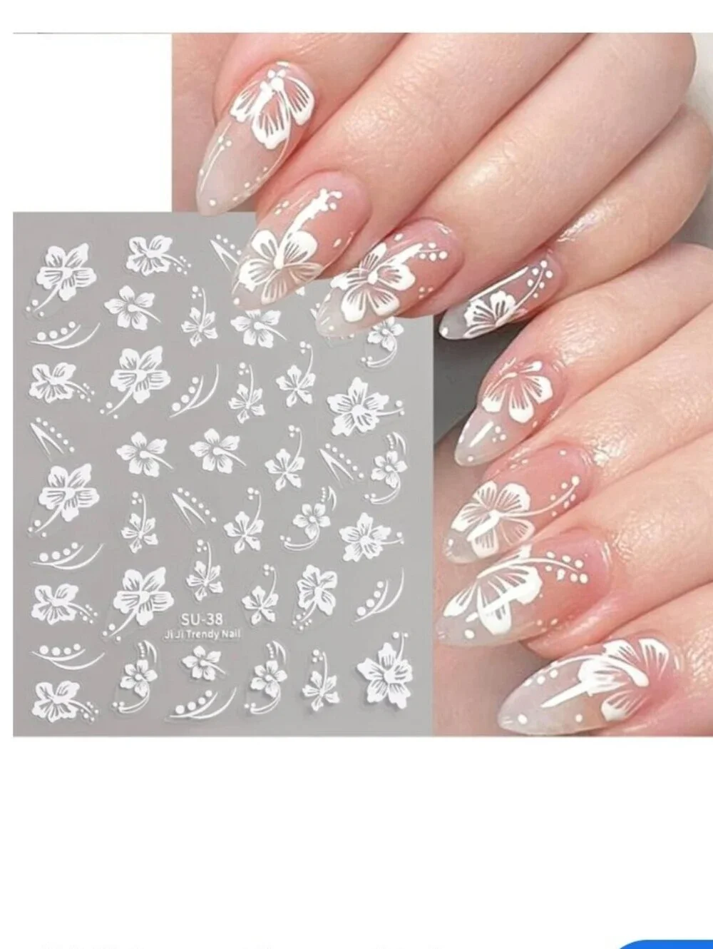 Trendy Self Adhesive Nails Art Transfer Sticker